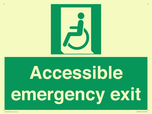 Accessible emergency exit (left)